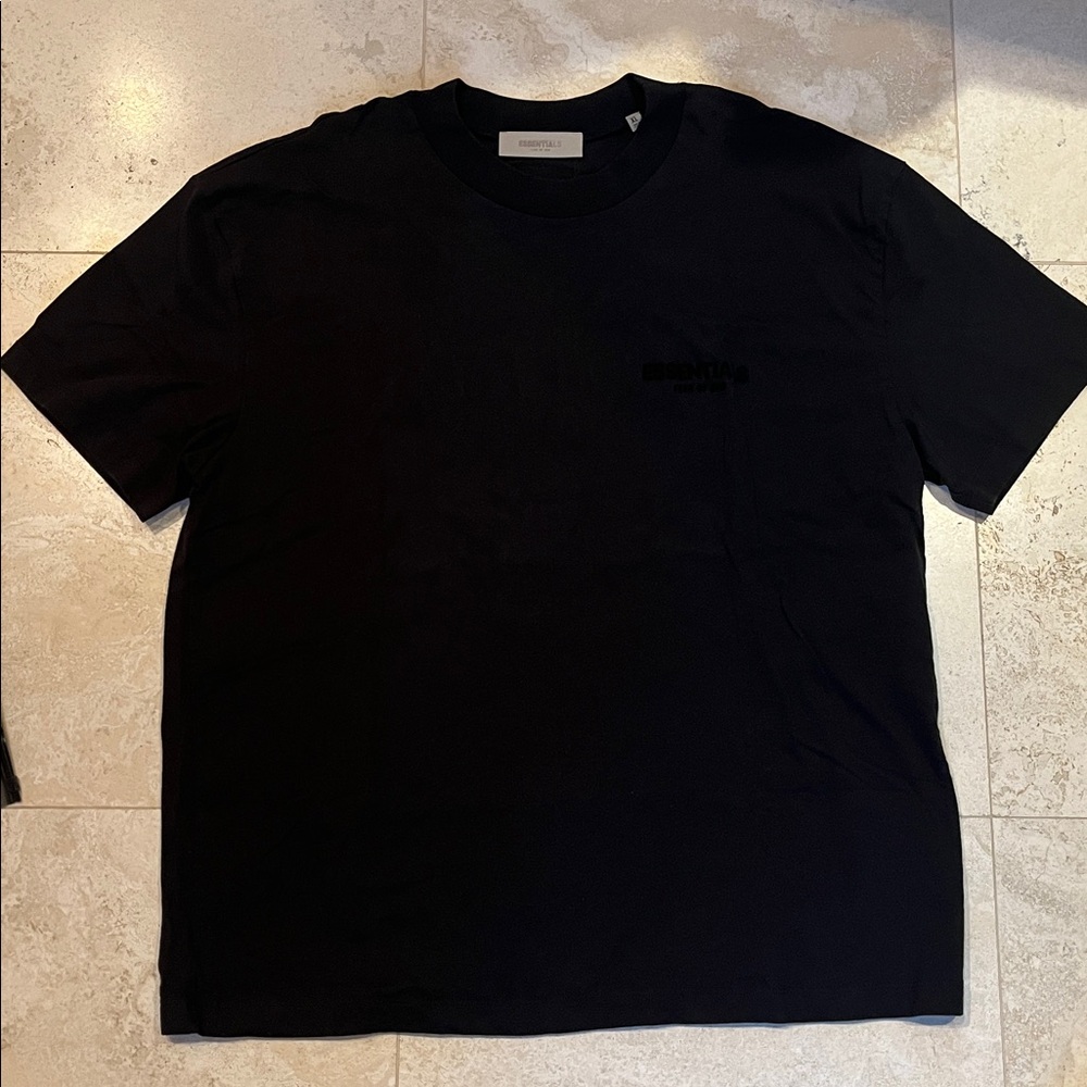 Brand New Essentials Fear of God Black/Stretch Limo Tee Sz XL SS22